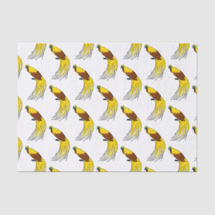 Cute lesser bird of paradise illustration tissue paper