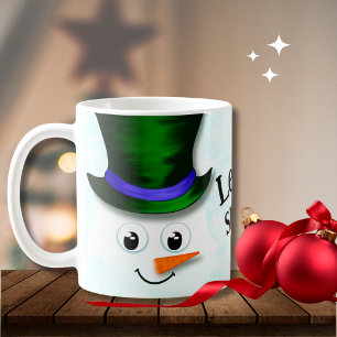 Cute Let it Snow Christmas Snowman  Coffee Mug