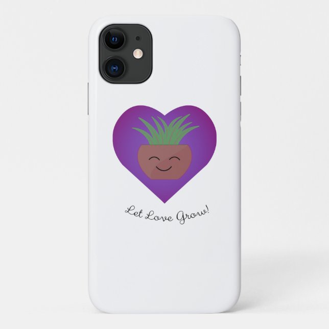 Cute Let Love Grow Aloe Case-Mate iPhone Case (Back)