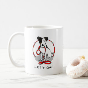 Cute Let's Go! Jack Russell Terrier (tri-colour 1) Coffee Mug