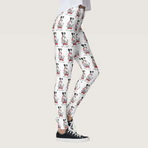 Cute Let's Go! Jack Russell Terrier (tri-colour 1) Leggings