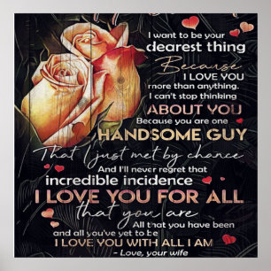 Cute Letter For Husband Family Decoration