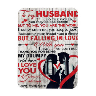 Cute Letter for Husband | To My Husband Present Magnet