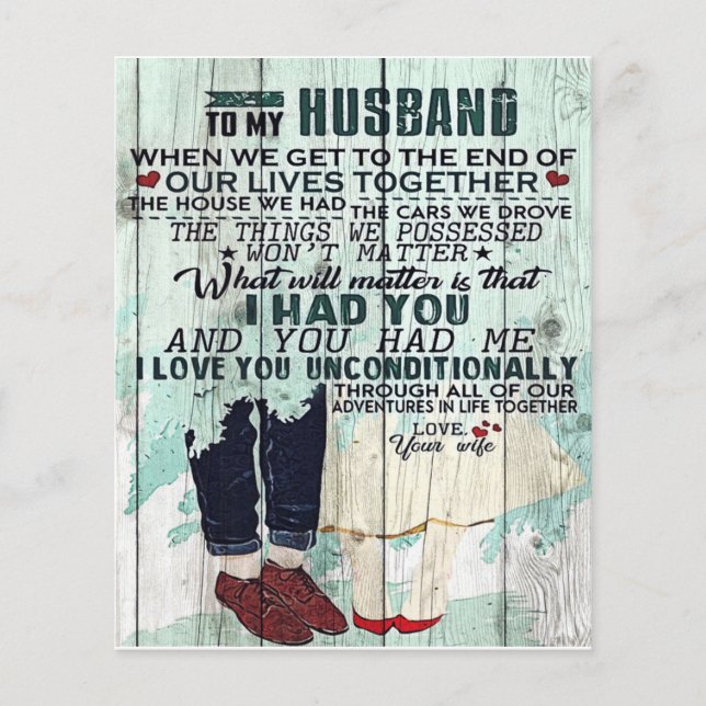 Cute Letter To Husband | Cool Design Gift | Flyer (Front)