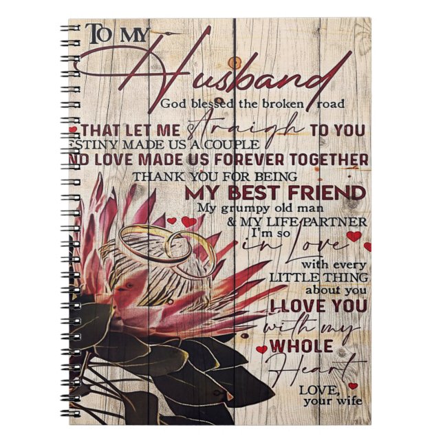 Cute Letter To Husband | Cool Design Gift | Notebook (Front)