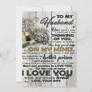 Cute Letter To Husband   Lovely Gift   Father Day Holiday Card