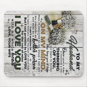 Cute Letter To Husband Lovely Gift Father Day Mouse Pad