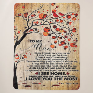 Cute Letter To Husband Lovely Gift For Husband Sherpa Blanket