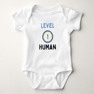 Cute Level 1 Human Bodysuit - Baby Shower Gift