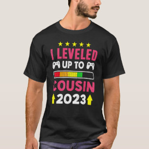 Cute Levelled Up To Cousin 2023 Gamer Girl Cousi T-Shirt
