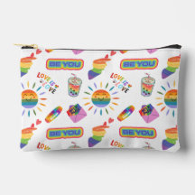Cute LGBTQ+ Pride Accessories Makeup Bag