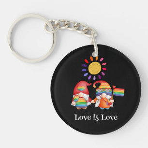 Cute LGBTQ Rainbow colours Key Ring
