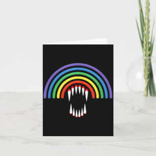 Cute Lgbtq Vamre Lgbt Halloween Ghost Rainbow Gay Card