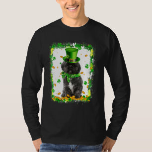 Cute Lhasa Apso Dog St Patricks Day Irish Shamrock T-Shirt