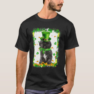 Cute Lhasa Apso Dog St Patricks Day Irish Shamrock T-Shirt