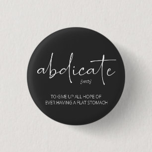 Cute Life Lesson Typography 3 Cm Round Badge