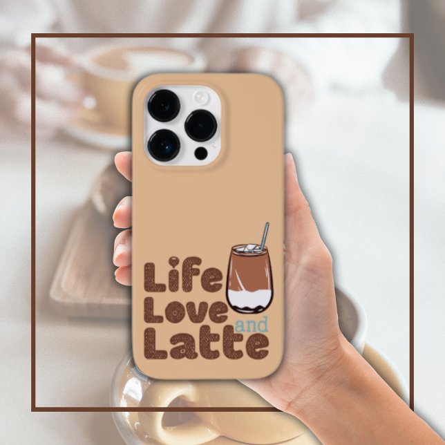 Cute Life Love and Latte Case-Mate iPhone Case (Creator Uploaded)