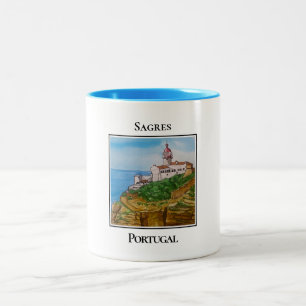 Cute Lifeguard Tower, Fort Lauderdale, Florida Two-Tone Coffee Mug