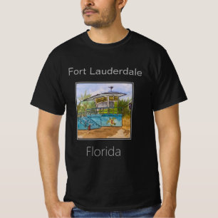 Cute Lifeguard Tower, Fort Lauderdale, T-Shirt