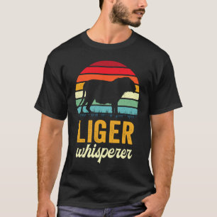 Cute Liger Zookeeper Girls Womes Lion Tiger Big C T-Shirt