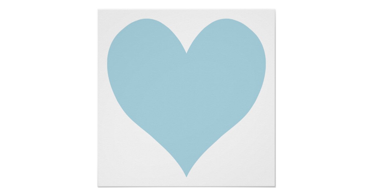 cute light blue heart zazzle light blue hearts