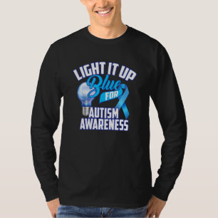 Cute Light It Up Blue For Autism Awareness 1 T-Shirt
