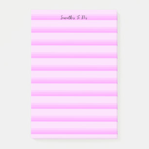Cute Light Pink Stripe To Do With Lines Custom Post-it Notes