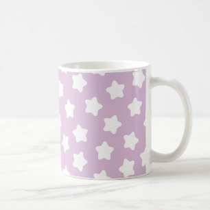 Cute Light Purple Star Classic Ceramic Mug