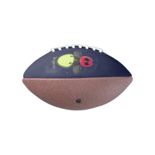 Cute lightning bug firefly cartoon illustration football
