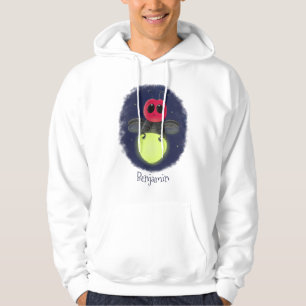 Cute lightning bug firefly cartoon illustration hoodie