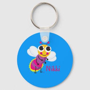 Cute Lightning Bug Key Ring