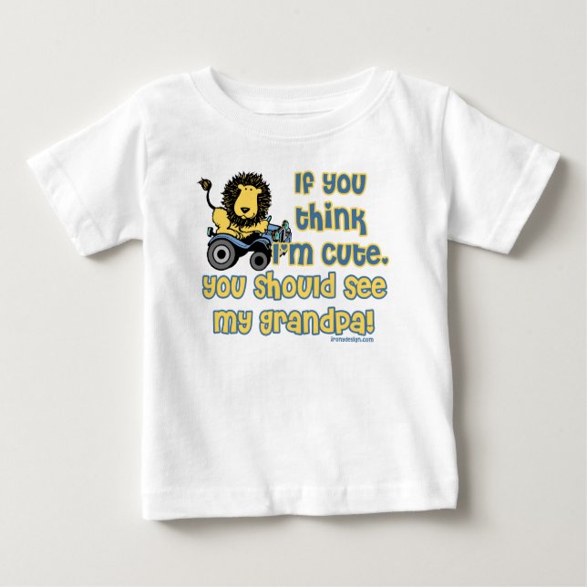 Cute Like Grandpa! Baby T-Shirt (Front)