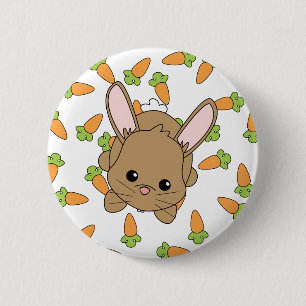 Cute Lil' Bunny 6 Cm Round Badge