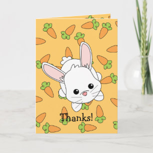 Cute Lil' Bunny - Customised Thank You Card
