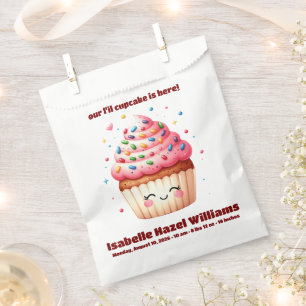 Cute L'il Cupcake Candy Sprinkles Baby Shower Favour Bag