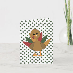 Cute Lil' Turkey Holiday Card