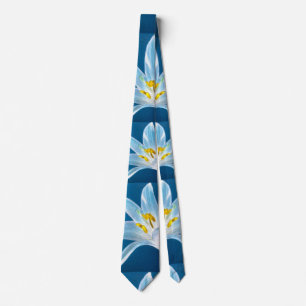 Cute Lily Pattern Tie