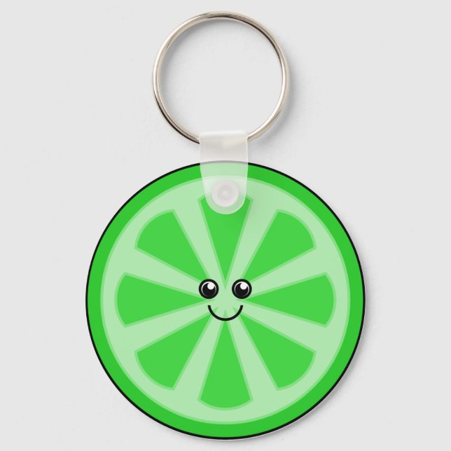 Cute Lime Key Ring (Front)