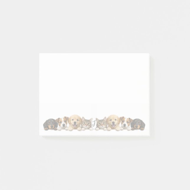 Cute Line of Dogs  Notes (Front)
