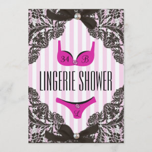 Cute Lingerie Shower Invitation