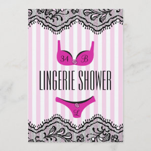 Cute Lingerie Shower Invitation