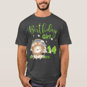 Cute Lion 14th Birthday Girl T-Shirt
