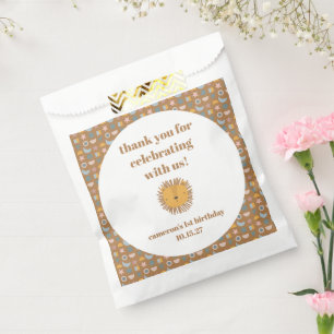 Cute Lion Baby Animal Custom Birthday Thank You Favour Bag