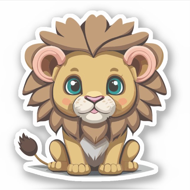Cute Lion Cartoon Charactor (Front)