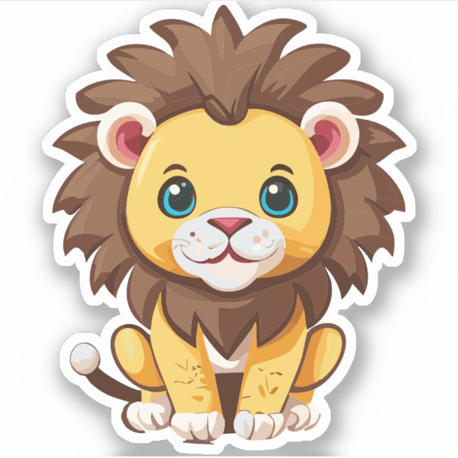 Cute Lion Cartoon Charactor (Front)