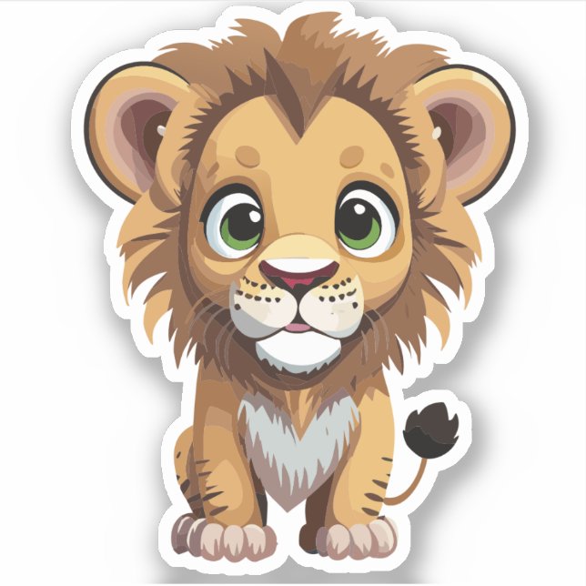 Cute Lion Cartoon Charactor (Front)