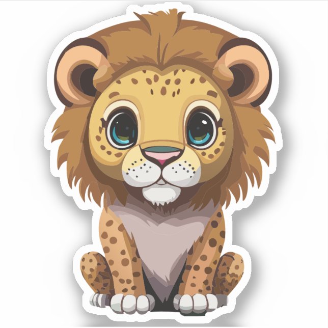 Cute Lion Cartoon Charactor (Front)