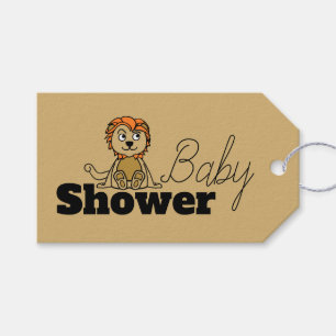Cute Lion Cub, Baby Shower Gift Tags