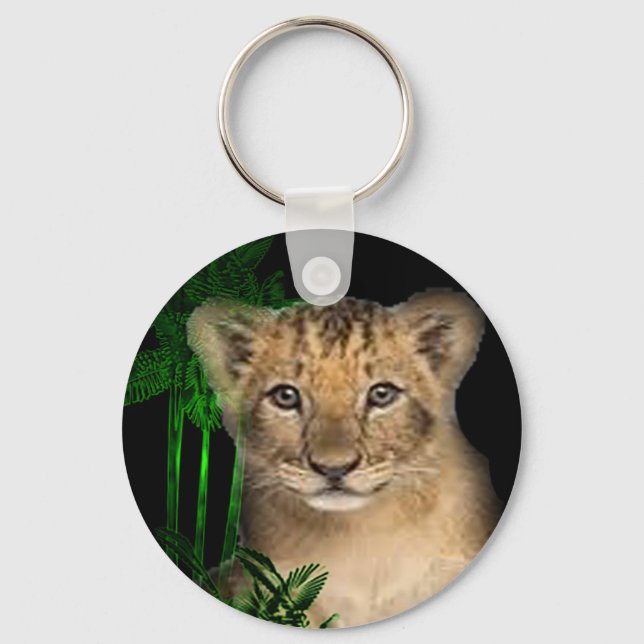 cute-lion-cub key ring (Front)
