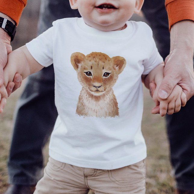 Cute Lion Cub Painting Baby T-Shirt